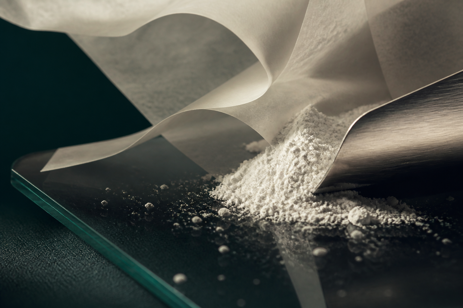 Mineral material and technical paper